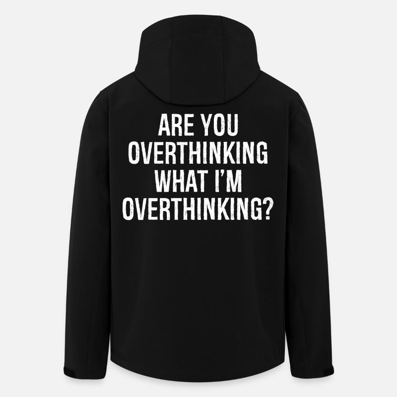 are you overthinking what I'm overthinking - Recycelte Männer Softshell-Jacke von Stanley/Stella - Schwarz