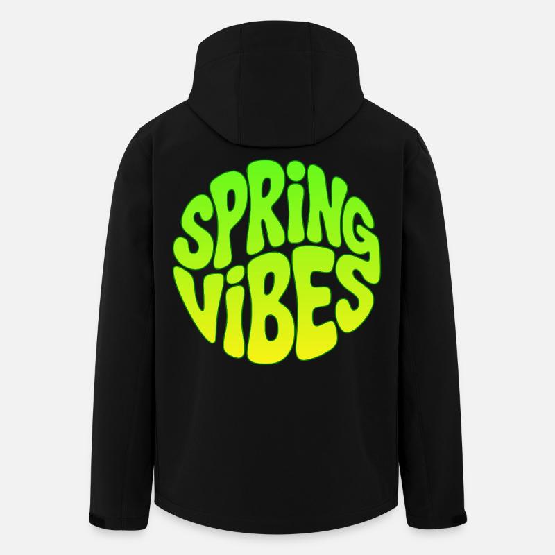 Frühlingsanfang - Spring vibes - Recycelte Männer Softshell-Jacke von Stanley/Stella - Schwarz
