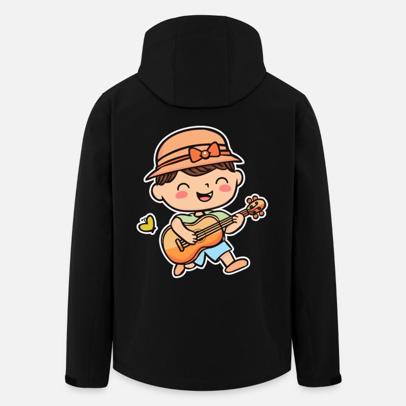 Ukulele Kind - Recycelte Männer Softshell-Jacke von Stanley/Stella - Schwarz