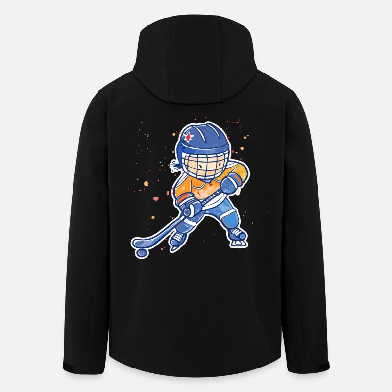 Kleiner Eishockeyspieler - Men’s Recycled Softshell Jacket by Stanley/Stella - black