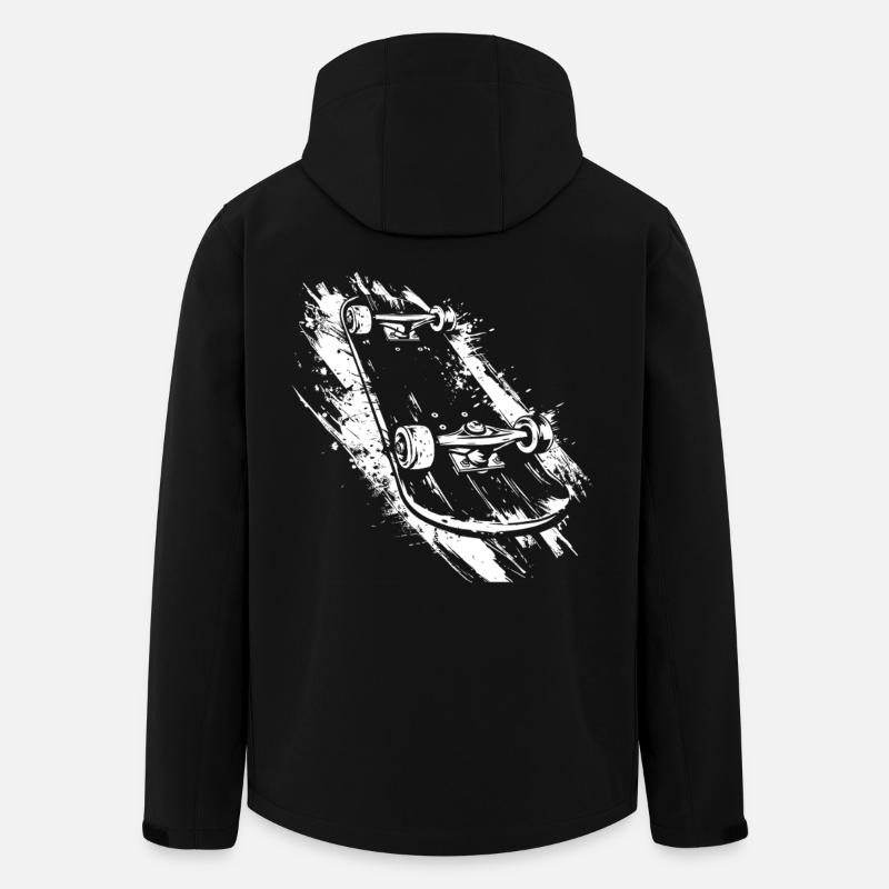 Skateboard - Recycelte Männer Softshell-Jacke Discoverer von Stanley/Stella - Schwarz