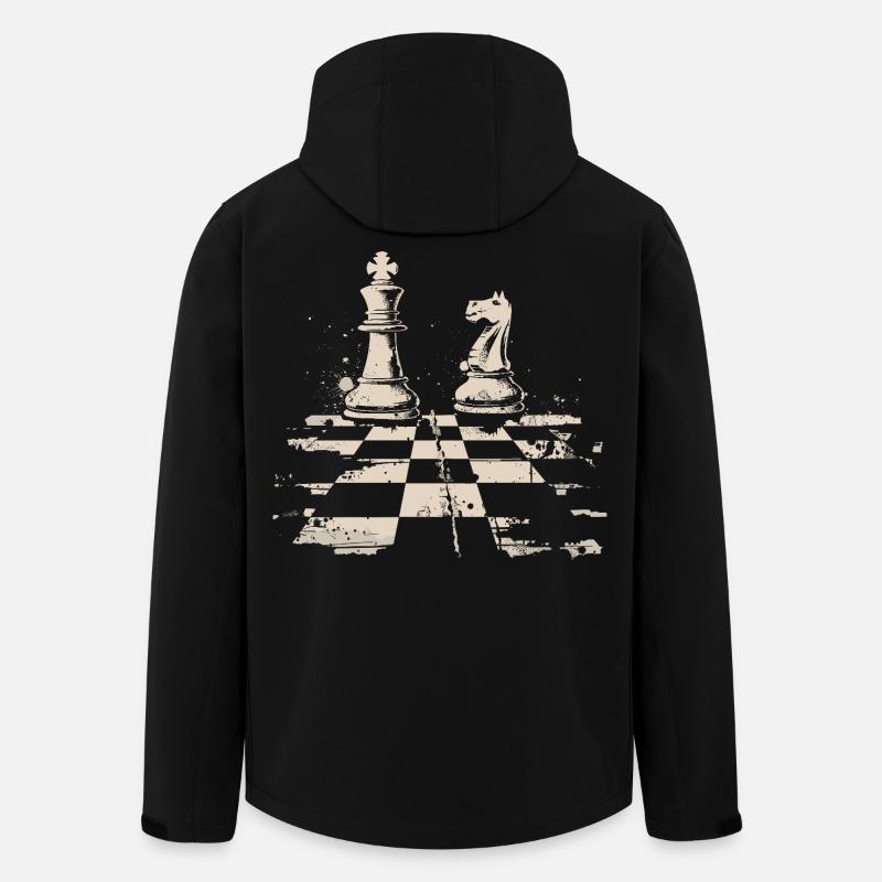 Schach - Recycelte Männer Softshell-Jacke von Stanley/Stella - Schwarz