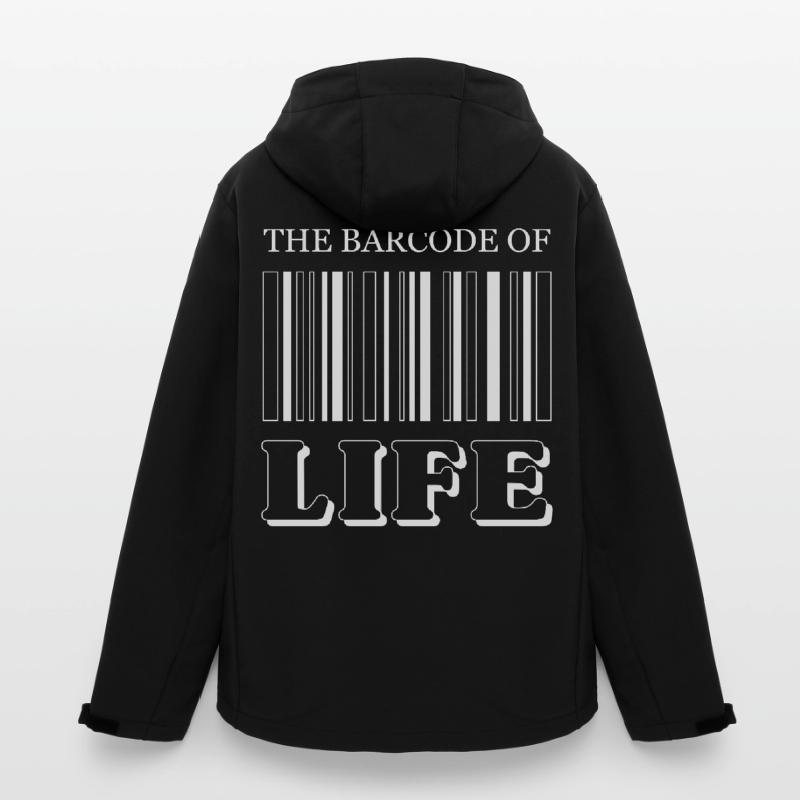 Le code-barres de la vie / Der Strichcode des Lebens Veste softshell homme en polyester recyclé Stanley/Stella