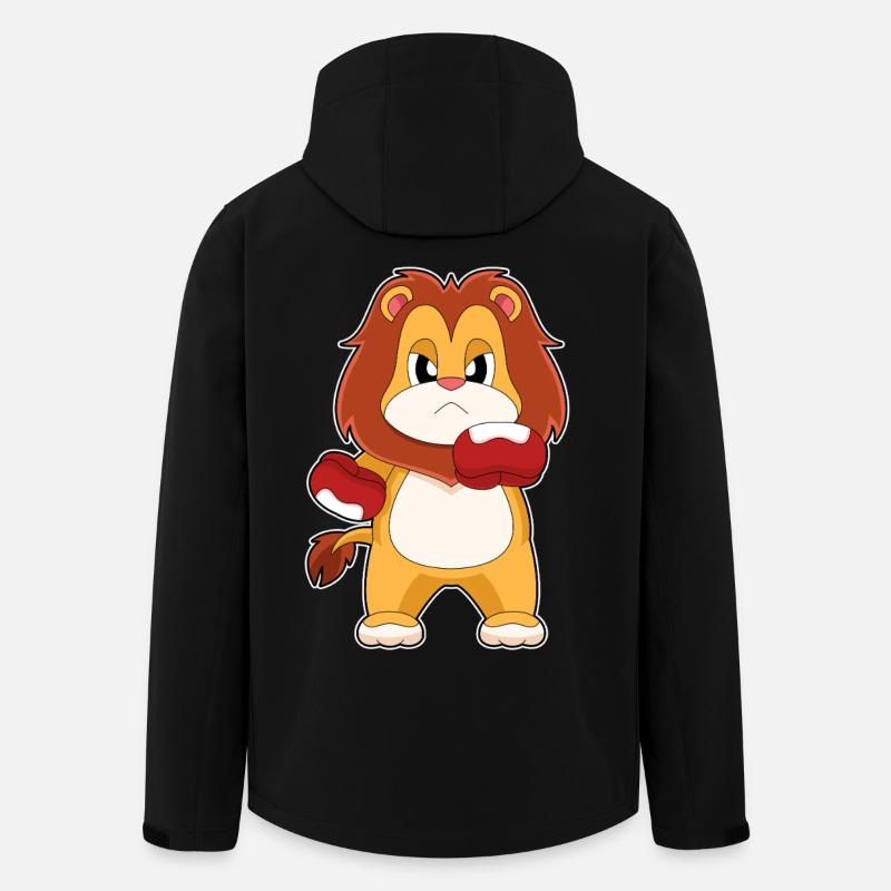 Löwe Boxer Boxhandschuhe Boxen - Recycelte Männer Softshell-Jacke von Stanley/Stella - Schwarz