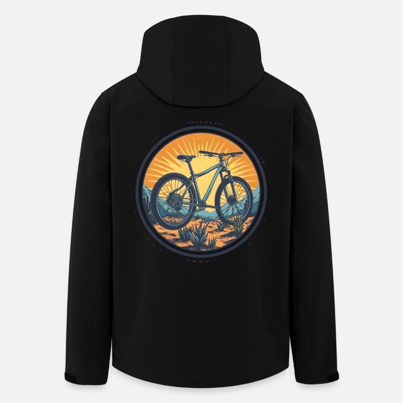 Radfahrer - Recycelte Männer Softshell-Jacke von Stanley/Stella - Schwarz