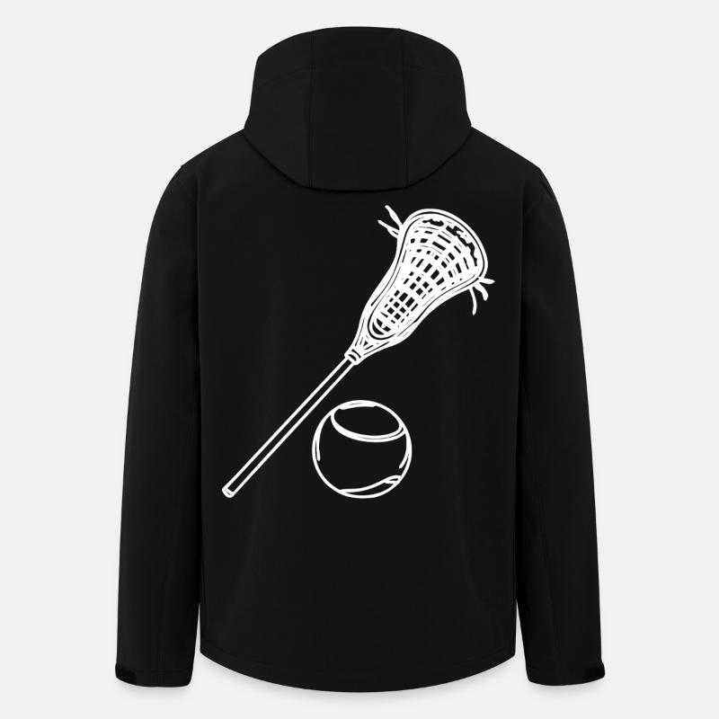 Lacrosse Sketch - Men’s Recycled Softshell Jacket by Stanley/Stella - black