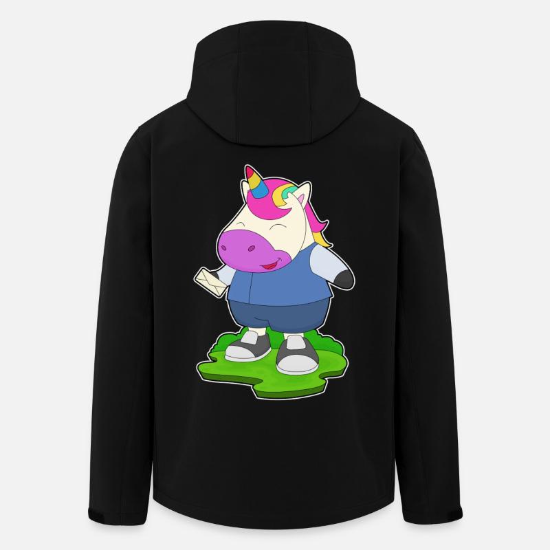Einhorn Brief - Recycelte Männer Softshell-Jacke von Stanley/Stella - Schwarz