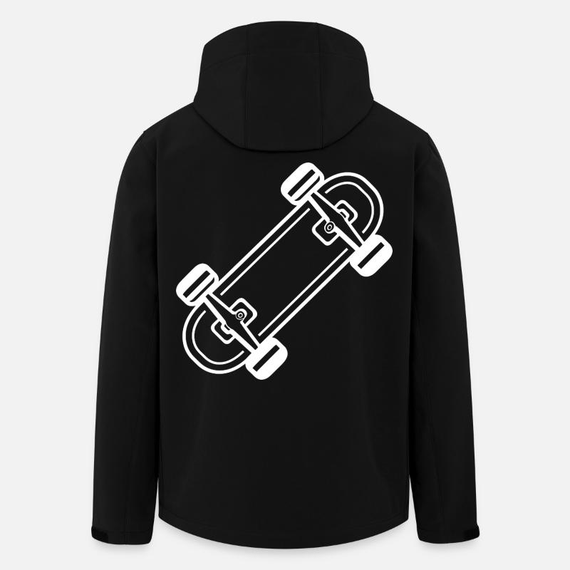 Skateboard Style Bande Dessinée - Veste softshell homme en polyester recyclé Stanley/Stella - noir
