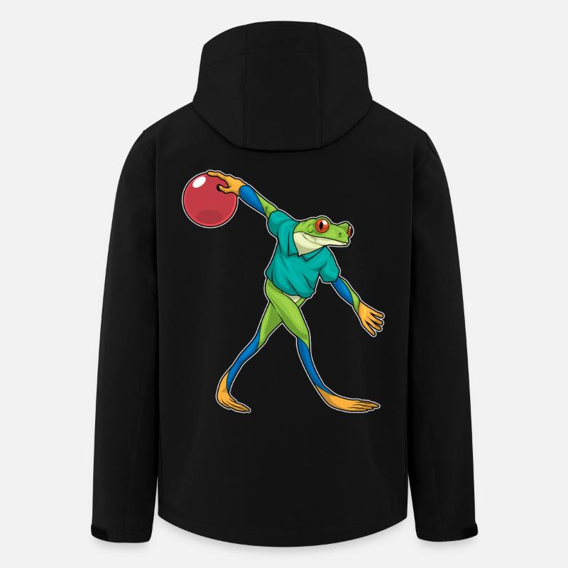 Frosch Bowling Bowlingkugel - Recycelte Männer Softshell-Jacke von Stanley/Stella - Schwarz