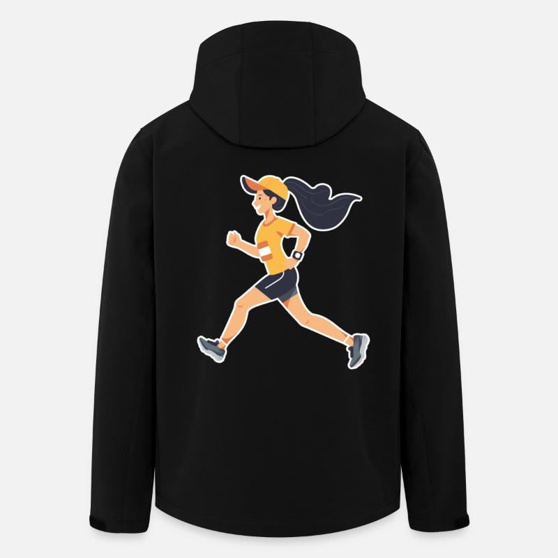 Runner Comic - Men’s Recycled Softshell Jacket by Stanley/Stella - black