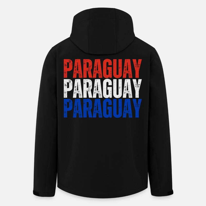 Paraguayan pride, Paraguayan flag - Men’s Recycled Softshell Jacket by Stanley/Stella - black