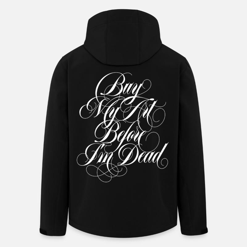 Buy My Art - Recycelte Männer Softshell-Jacke von Stanley/Stella - Schwarz