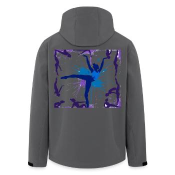 Gymnastique Gymnastique Acrobatie Gymnastique artistique - Veste softshell homme en polyester recyclé Stanley/Stella - noir - Dos - AI Model Male 185 light (185cm)