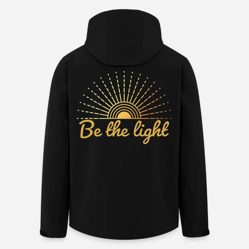 Be the Light – Mystical Boho Sun - Men’s Recycled Softshell Jacket by Stanley/Stella - black