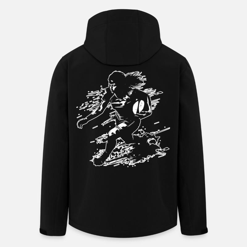 Rugbyspielerin - Recycelte Männer Softshell-Jacke von Stanley/Stella - Schwarz