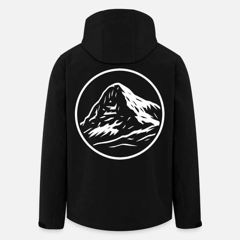 Eiger - Men’s Recycled Softshell Jacket by Stanley/Stella - black