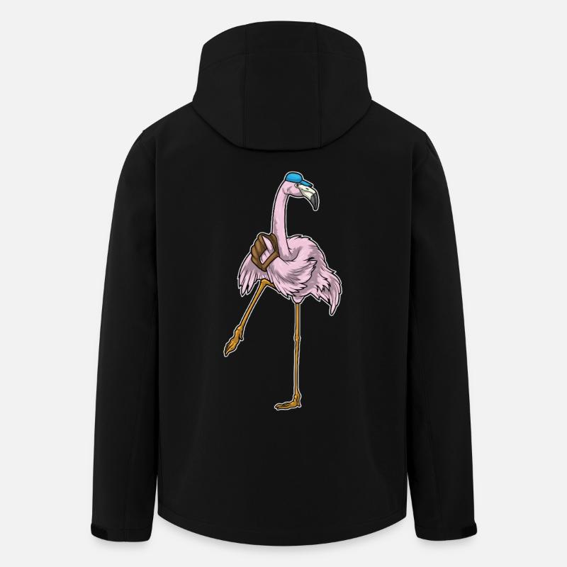 Flamingo Baseball Gant de baseball - Veste softshell homme en polyester recyclé Stanley/Stella - noir
