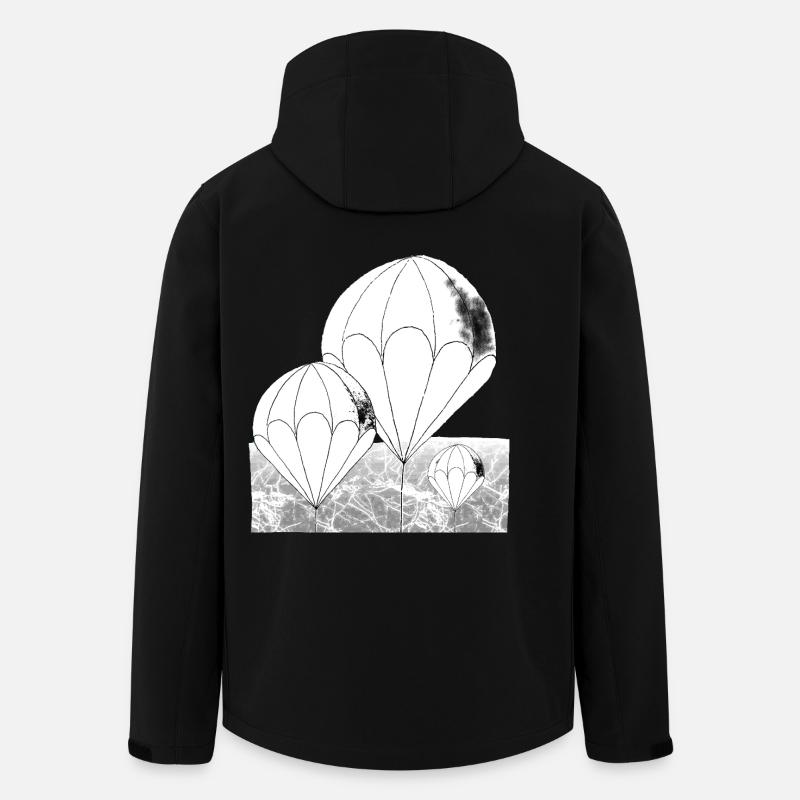 Balloon Line Mono - Men’s Recycled Softshell Jacket by Stanley/Stella - black