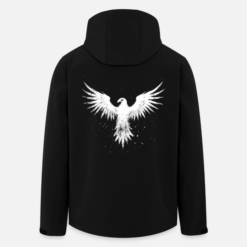 White Phoenix - Men’s Recycled Softshell Jacket by Stanley/Stella - black