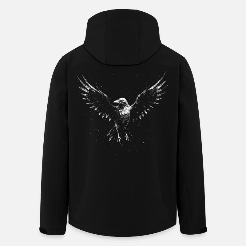 Rabe - Recycelte Männer Softshell-Jacke von Stanley/Stella - Schwarz