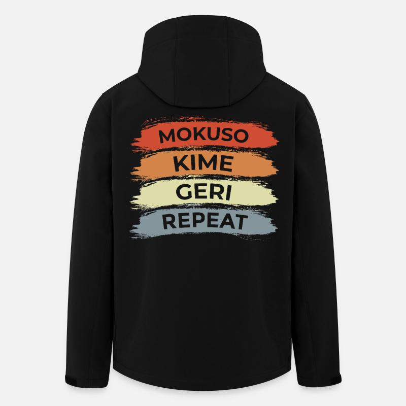 Karate Techniken - Recycelte Männer Softshell-Jacke von Stanley/Stella - Schwarz