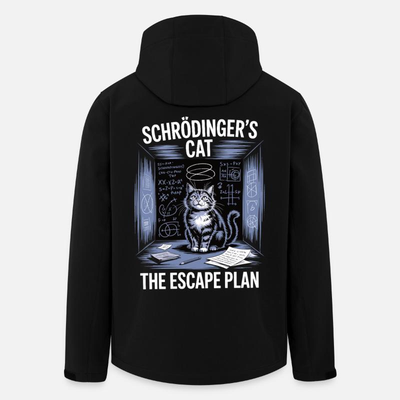 Schrödinger's Cat – Escape Plan - Men’s Recycled Softshell Jacket by Stanley/Stella - black