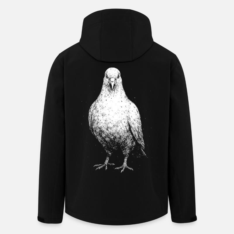 Eine Taube - Recycelte Männer Softshell-Jacke von Stanley/Stella - Schwarz