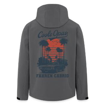 Cool Grandpas Conduite Cabriolet Rétro Grandpa - Veste softshell homme en polyester recyclé Stanley/Stella - noir - Dos - AI Model Male 185 light (185cm)