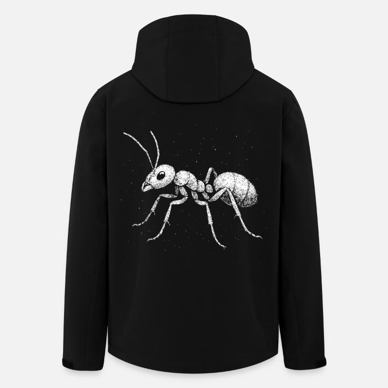 Fourmi - Veste softshell homme en polyester recyclé Stanley/Stella - noir