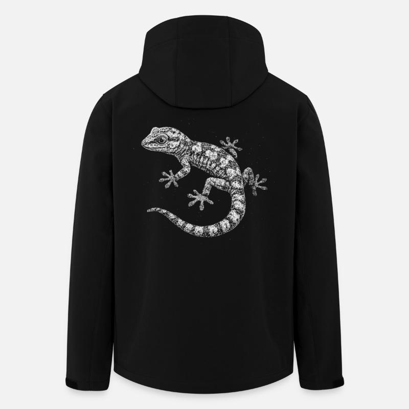 Ein Gecko - Recycelte Männer Softshell-Jacke von Stanley/Stella - Schwarz