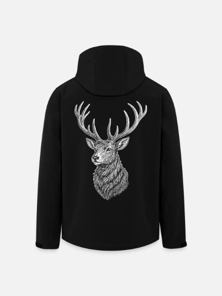 Deer - Men’s Recycled Softshell Jacket by Stanley/Stella - black