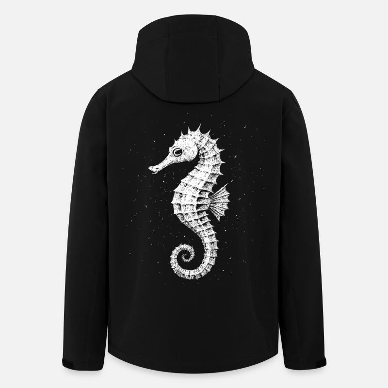 Hippocampe - Veste softshell homme en polyester recyclé Stanley/Stella - noir