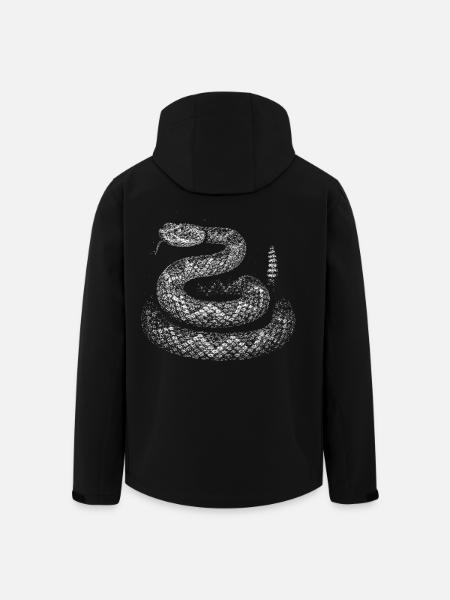 Snake - Men’s Recycled Softshell Jacket by Stanley/Stella - black