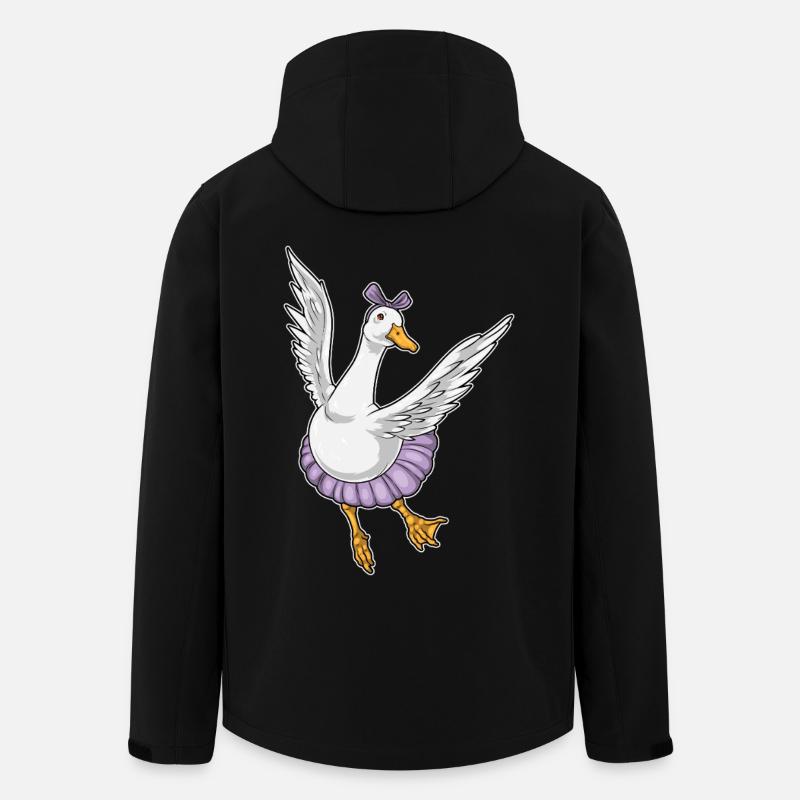 Duck Ballerina Ballet Dance - Men’s Recycled Softshell Jacket by Stanley/Stella - black