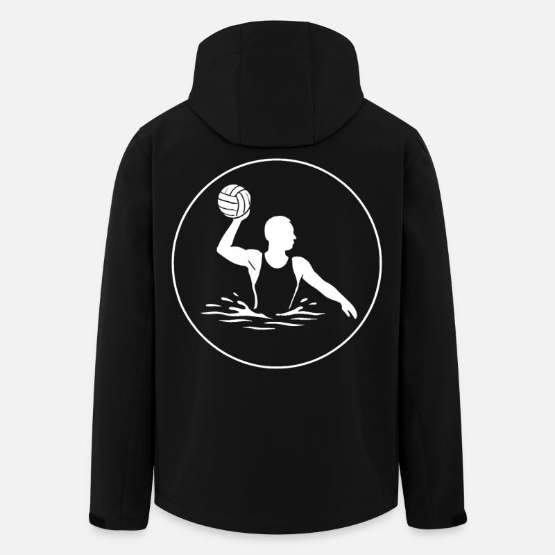 Puissance du water-polo - Veste softshell homme en polyester recyclé Stanley/Stella - noir
