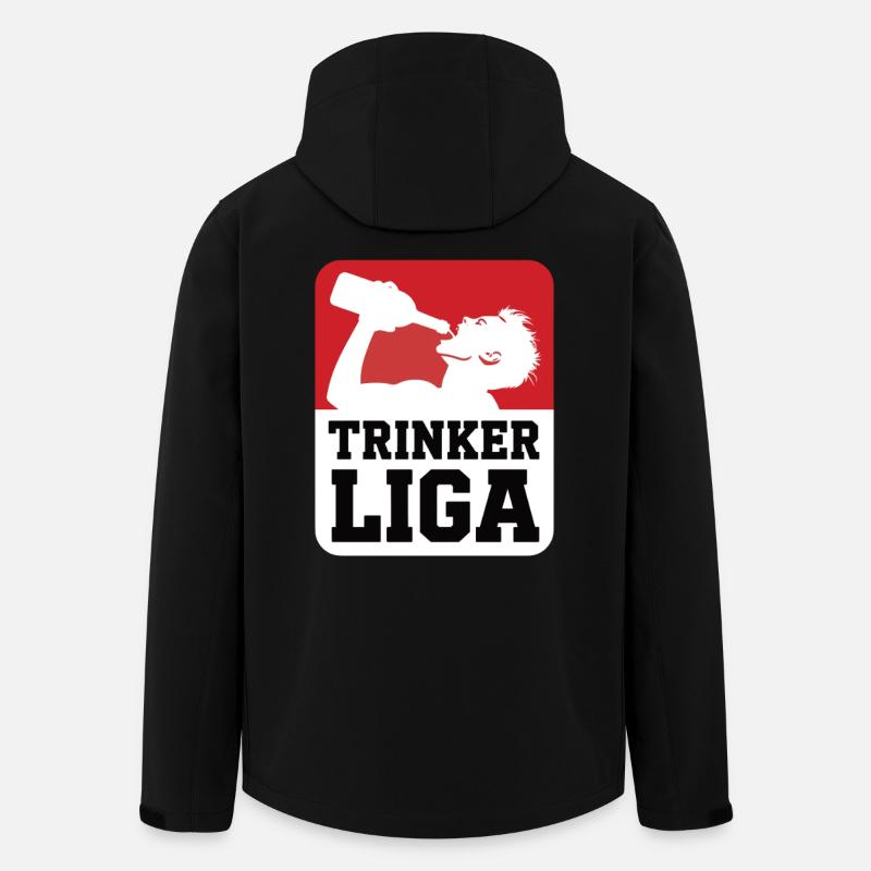 Trinker LIGA - Recycelte Männer Softshell-Jacke von Stanley/Stella - Schwarz