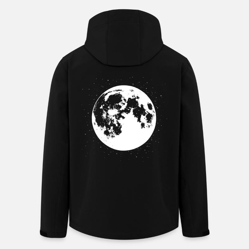 Vollmond-Vibes - Recycelte Männer Softshell-Jacke von Stanley/Stella - Schwarz