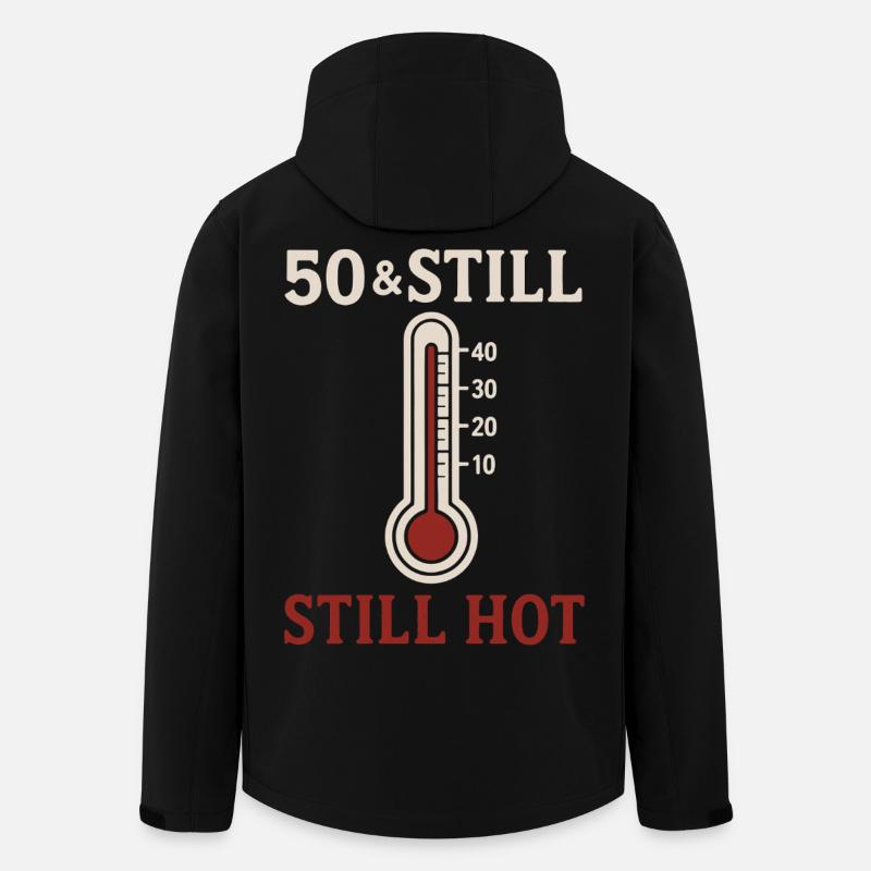 50 & Still Hot - Recycelte Männer Softshell-Jacke von Stanley/Stella - Schwarz