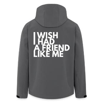 J’aimerais avoir un ami comme moi - Veste softshell homme en polyester recyclé Stanley/Stella - noir - Dos - AI Model Male 185 light (185cm)