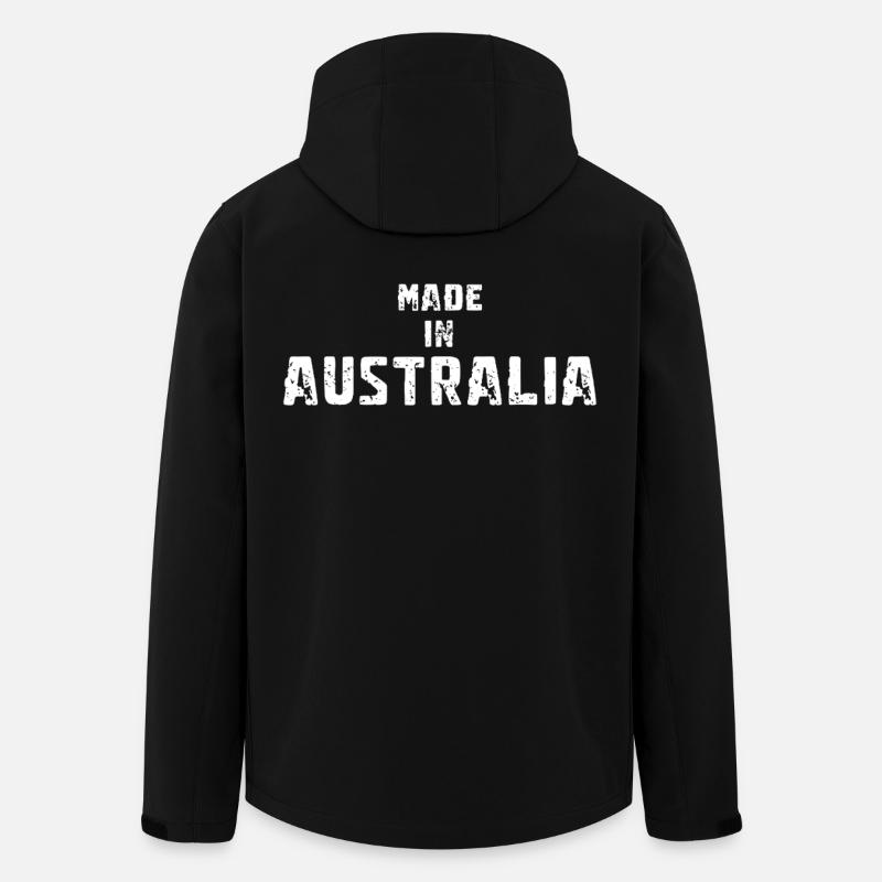 Made In Australia - Men’s Recycled Softshell Jacket by Stanley/Stella - black