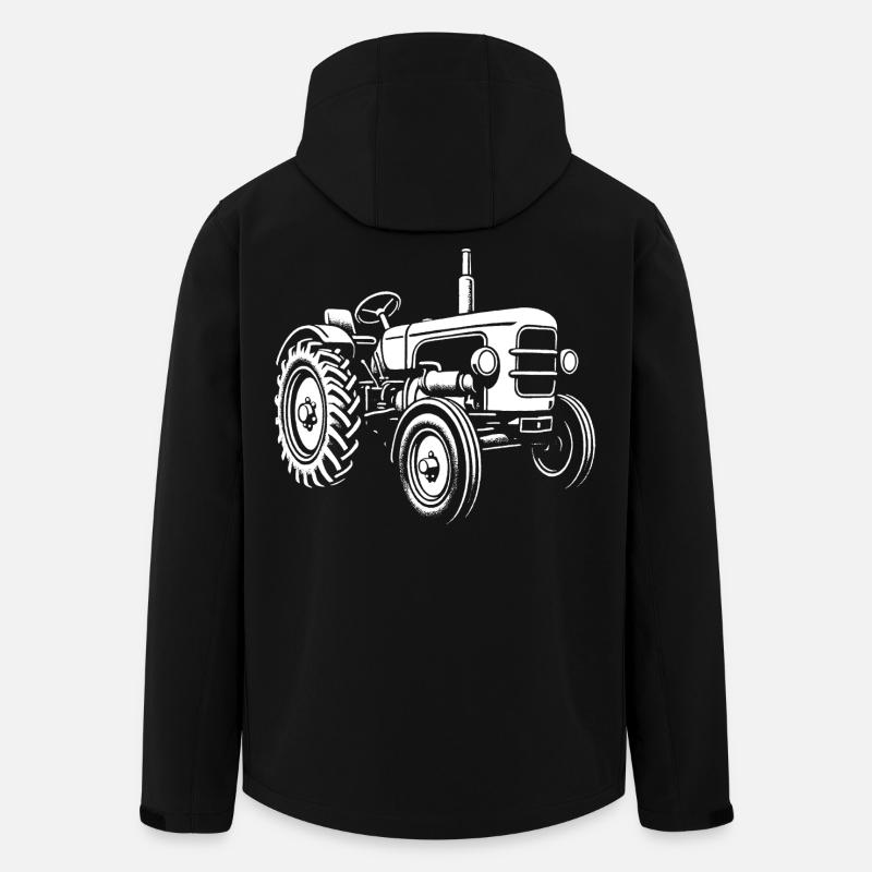Kraftpaket vom Acker - Recycelte Männer Softshell-Jacke von Stanley/Stella - Schwarz