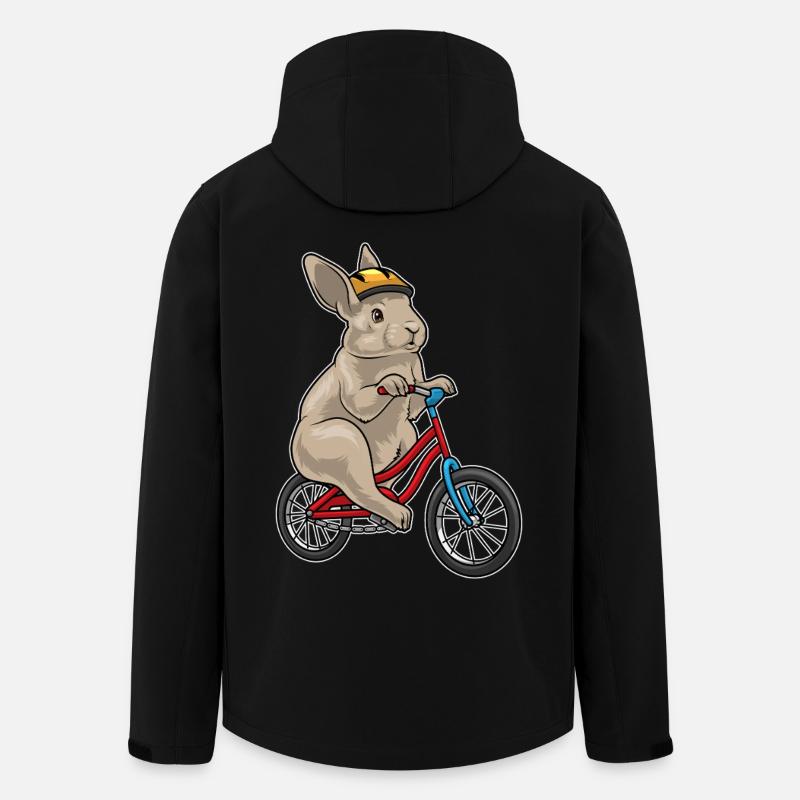 Vélo Rabbit - Veste softshell homme en polyester recyclé Stanley/Stella - noir
