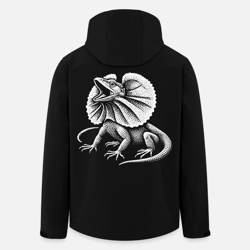Curled Dragon Lizard - Men’s Recycled Softshell Jacket by Stanley/Stella - black