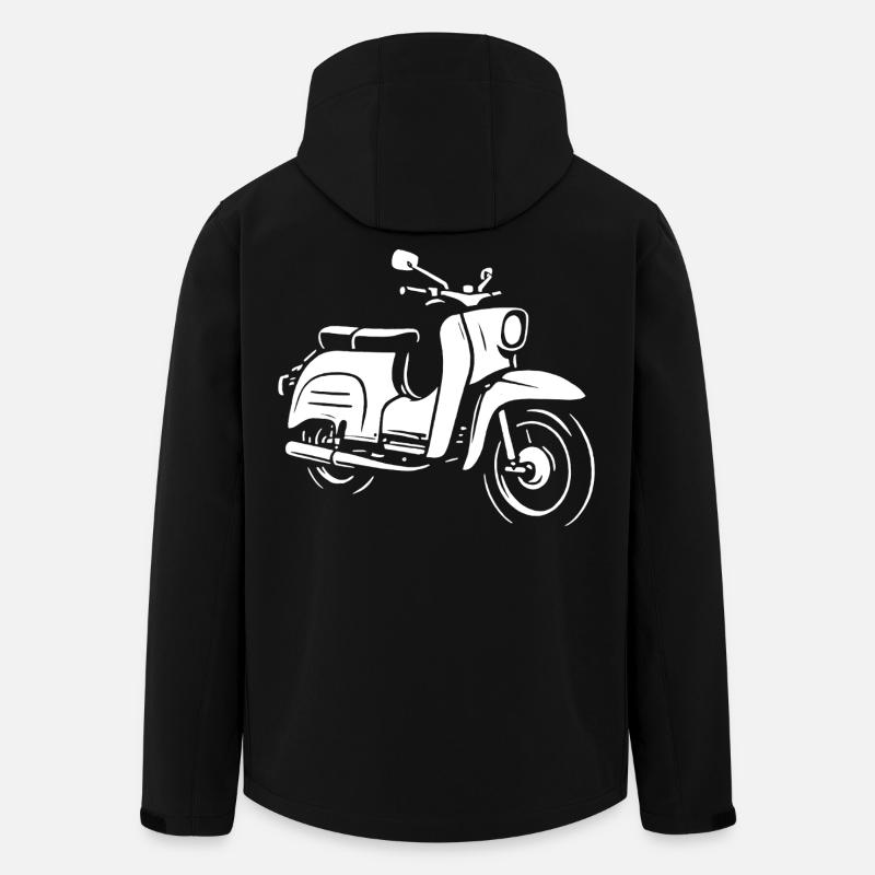 Two-stroke legend - Men’s Recycled Softshell Jacket by Stanley/Stella - black