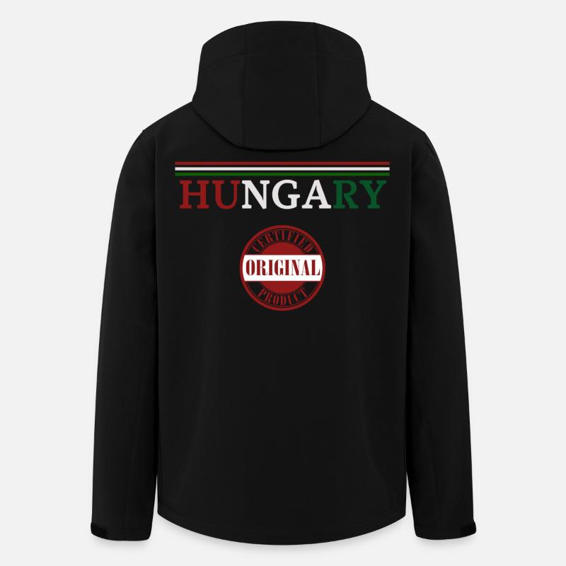 Ungarischer Stolz, Flagge Ungarns - Recycelte Männer Softshell-Jacke von Stanley/Stella - Schwarz