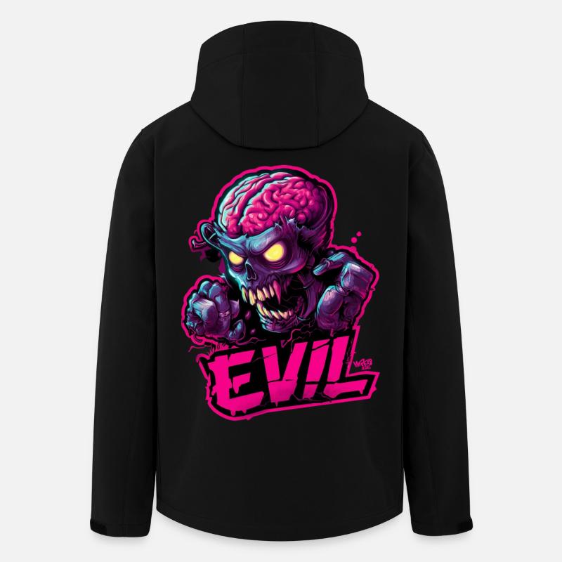 Evil Zombie - Men’s Recycled Softshell Jacket by Stanley/Stella - black