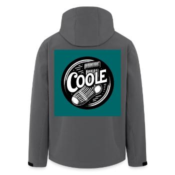 Coole Socke Socken und lustiger Spruch - Recycelte Männer Softshell-Jacke von Stanley/Stella - Schwarz - Hinten - AI Model Male 185 light (185cm)