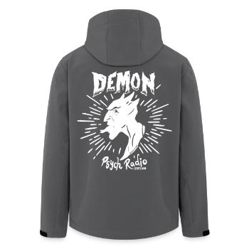 Demon Psych Radio - Men’s Recycled Softshell Jacket by Stanley/Stella - black - Back - AI Model Male 185 light (185cm)