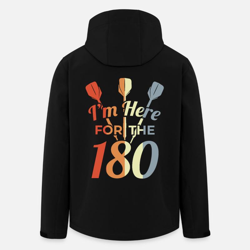 I'm Here For The 180 - Recycelte Männer Softshell-Jacke von Stanley/Stella - Schwarz