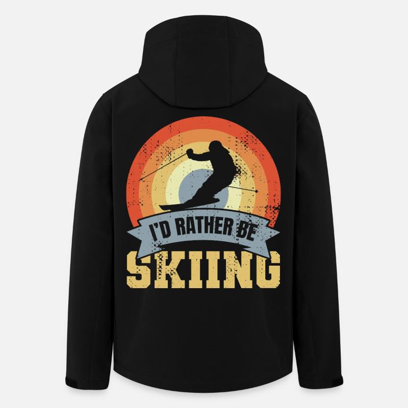 Skier's saying - Men’s Recycled Softshell Jacket by Stanley/Stella - black